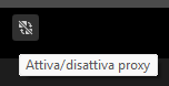 Pulsante Attiva Proxy
